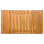 Alfombrilla de baño Liso Marrón 100 x 55 cm Madera