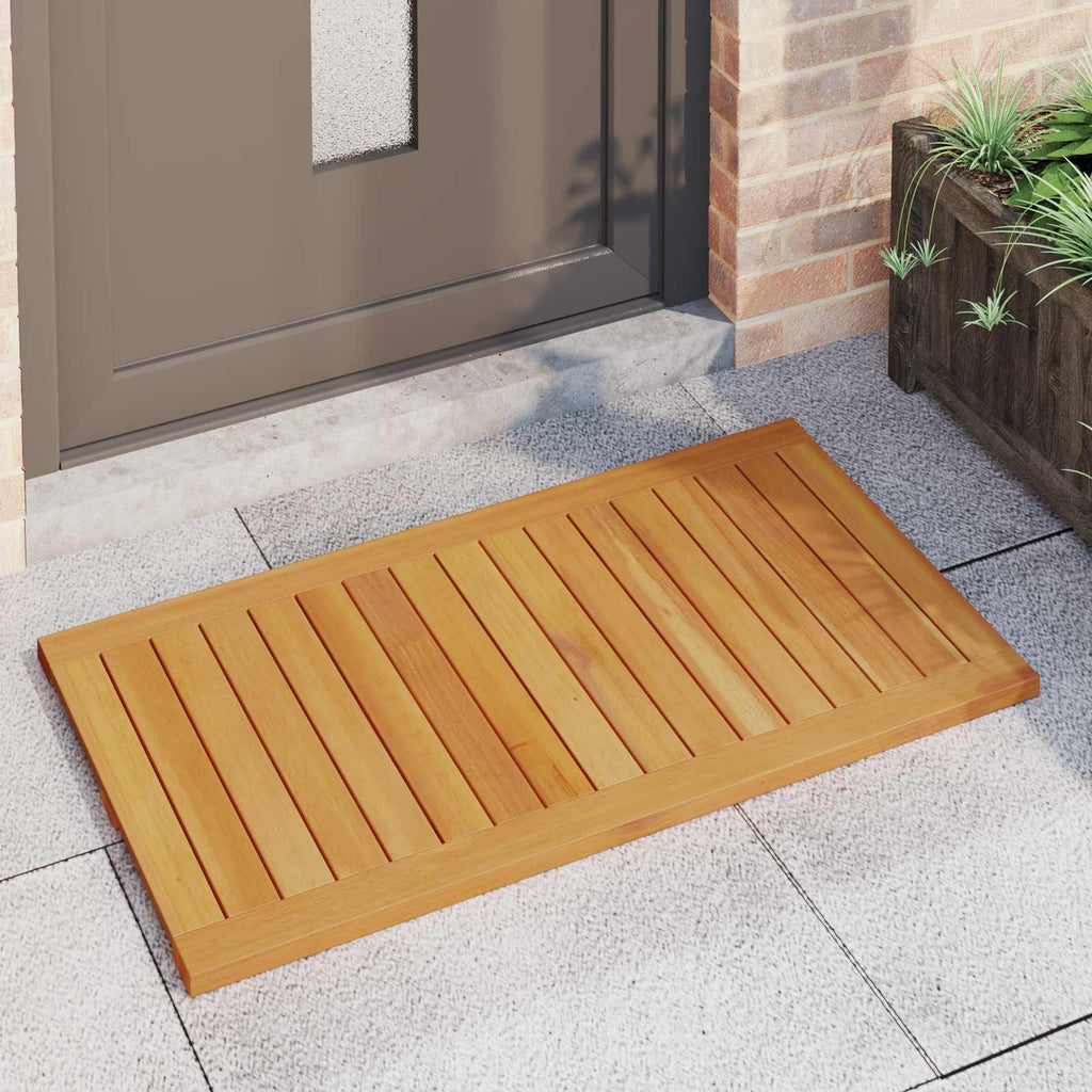 Alfombrilla de baño Liso Marrón 100 x 55 cm Madera