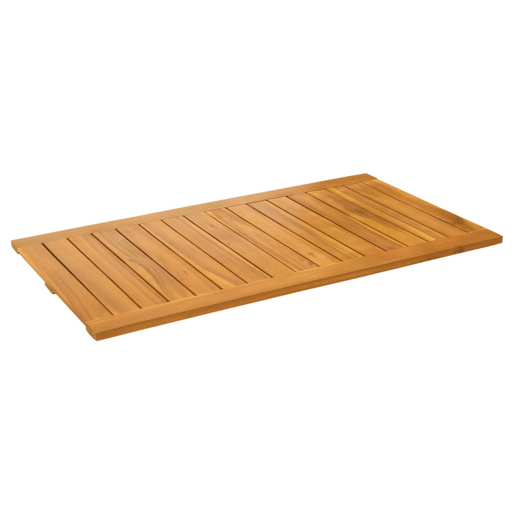 Alfombrilla de baño Liso Marrón 100 x 55 cm Madera