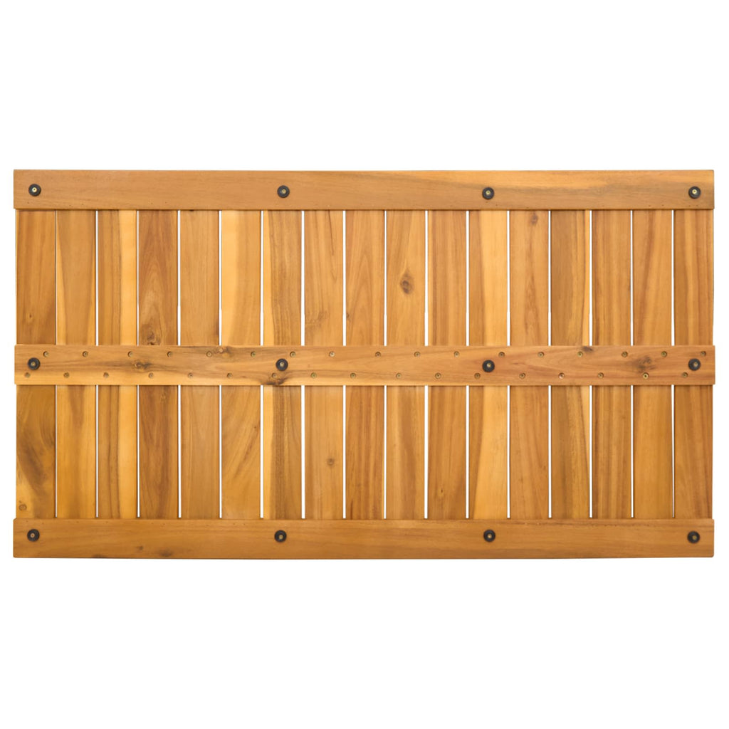Alfombrilla de baño Liso Marrón 100 x 55 cm Madera