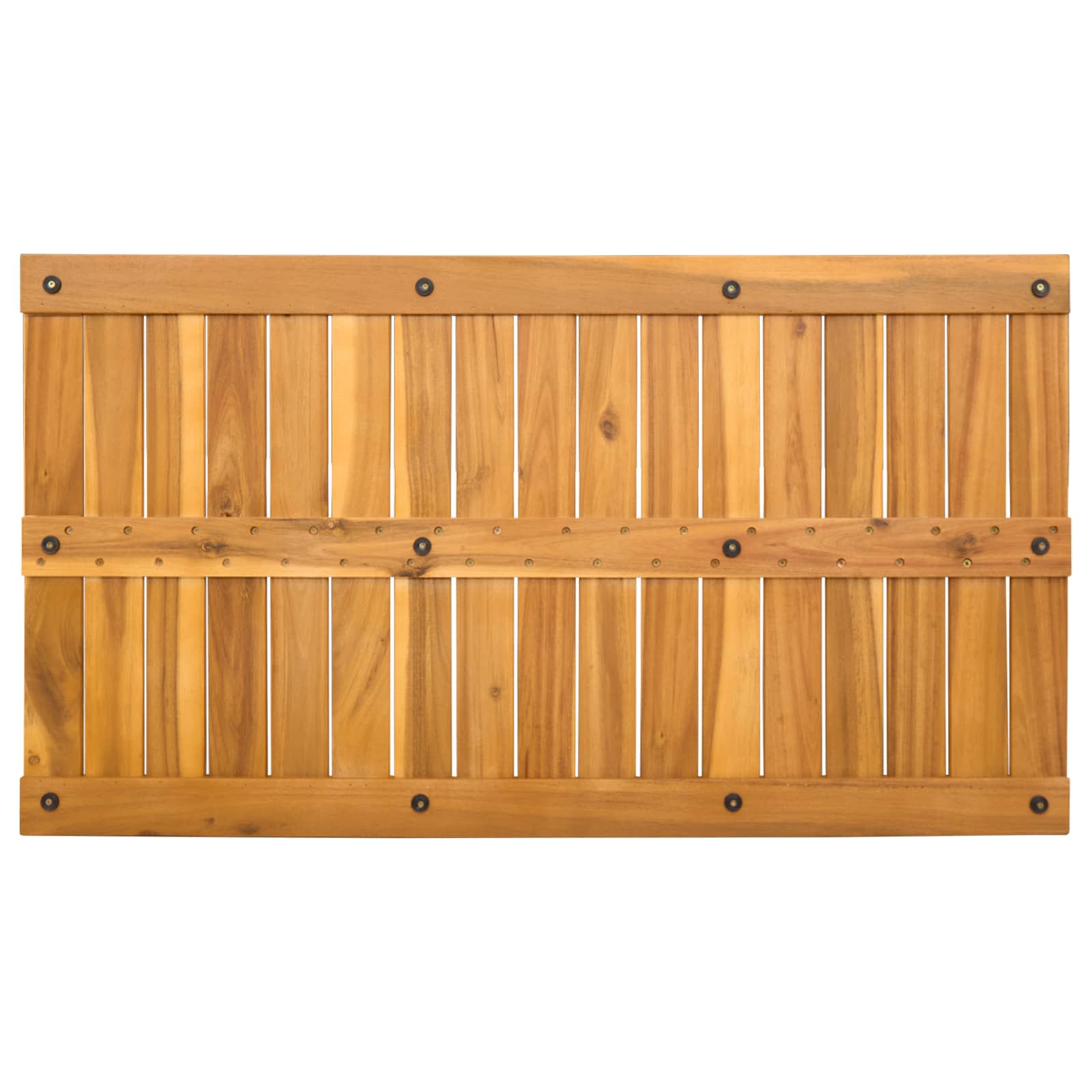 Alfombrilla de baño Liso Marrón 100 x 55 cm Madera