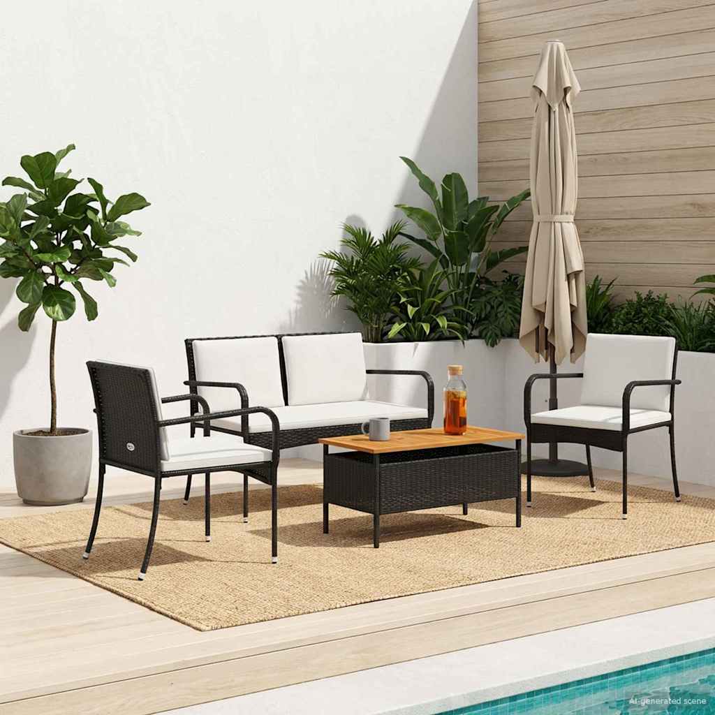 Conjunto de Jardín con cojín acero
