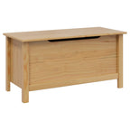Caja de Almacenamiento HILL Marrón miel 90 x 40 x 45 cm