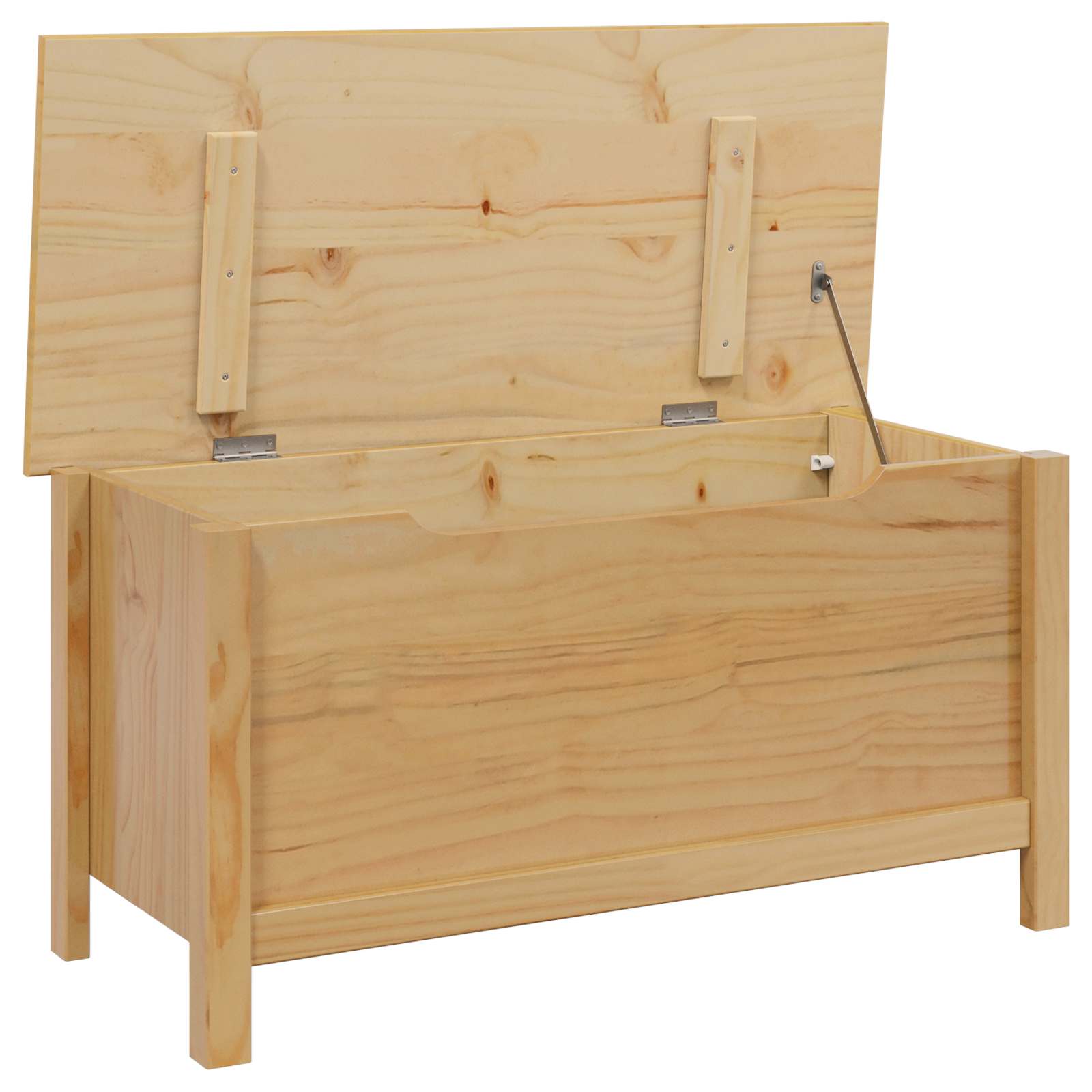 Caja de Almacenamiento HILL Marrón miel 90 x 40 x 45 cm