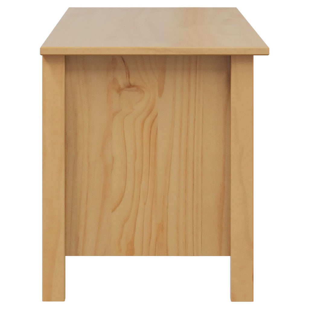 Caja de Almacenamiento HILL Marrón miel 90 x 40 x 45 cm