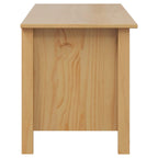 Caja de Almacenamiento HILL Marrón miel 90 x 40 x 45 cm