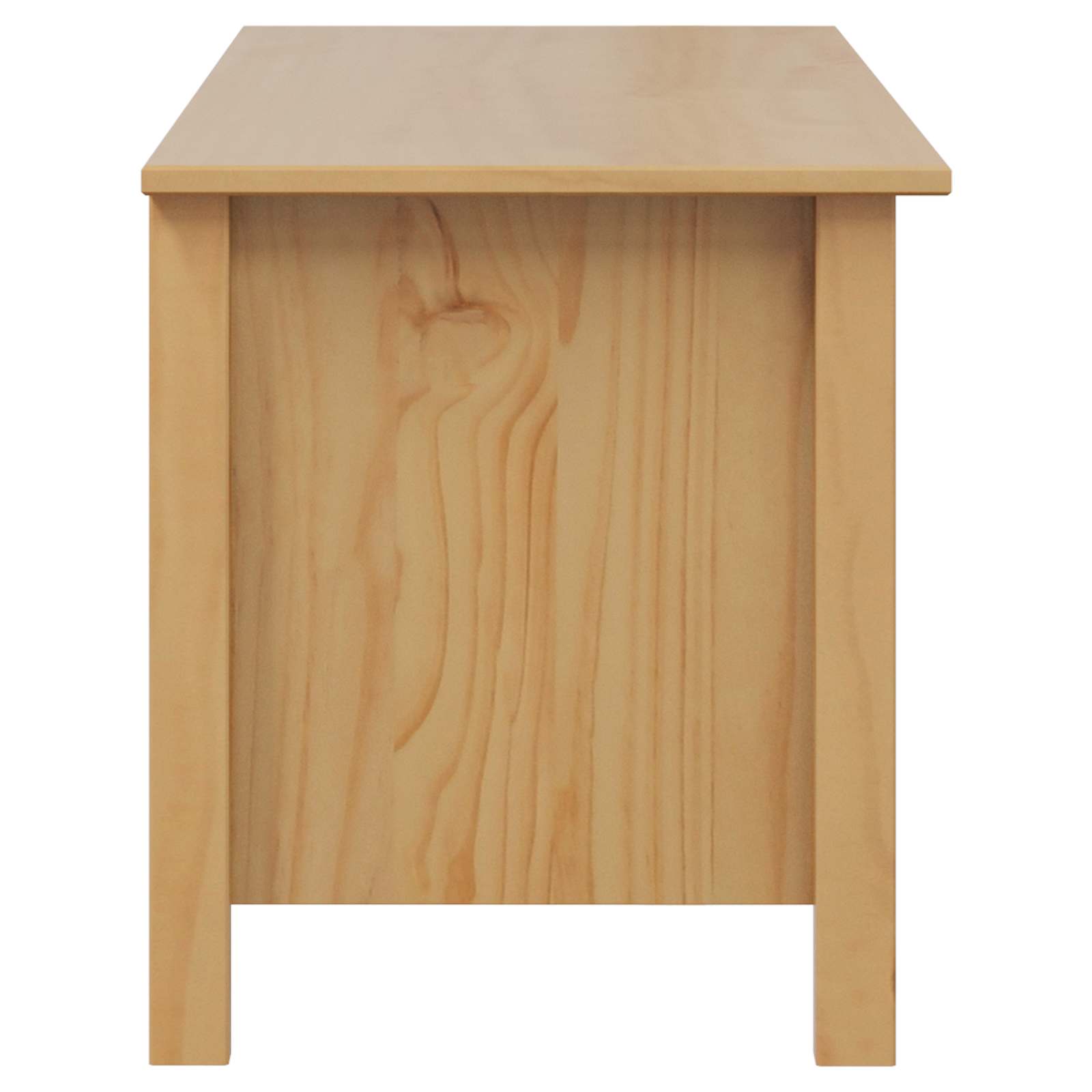Caja de Almacenamiento HILL Marrón miel 90 x 40 x 45 cm
