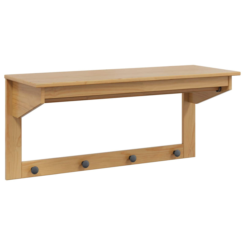 Perchero HILL Marrón miel 90 x 35 x 41.5 cm Pino macizo
