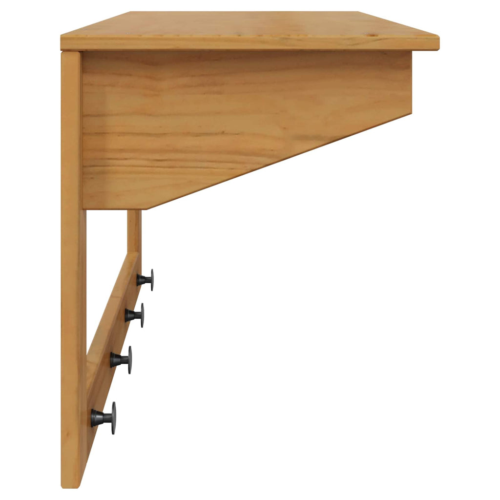 Perchero HILL Marrón miel 90 x 35 x 41.5 cm Pino macizo