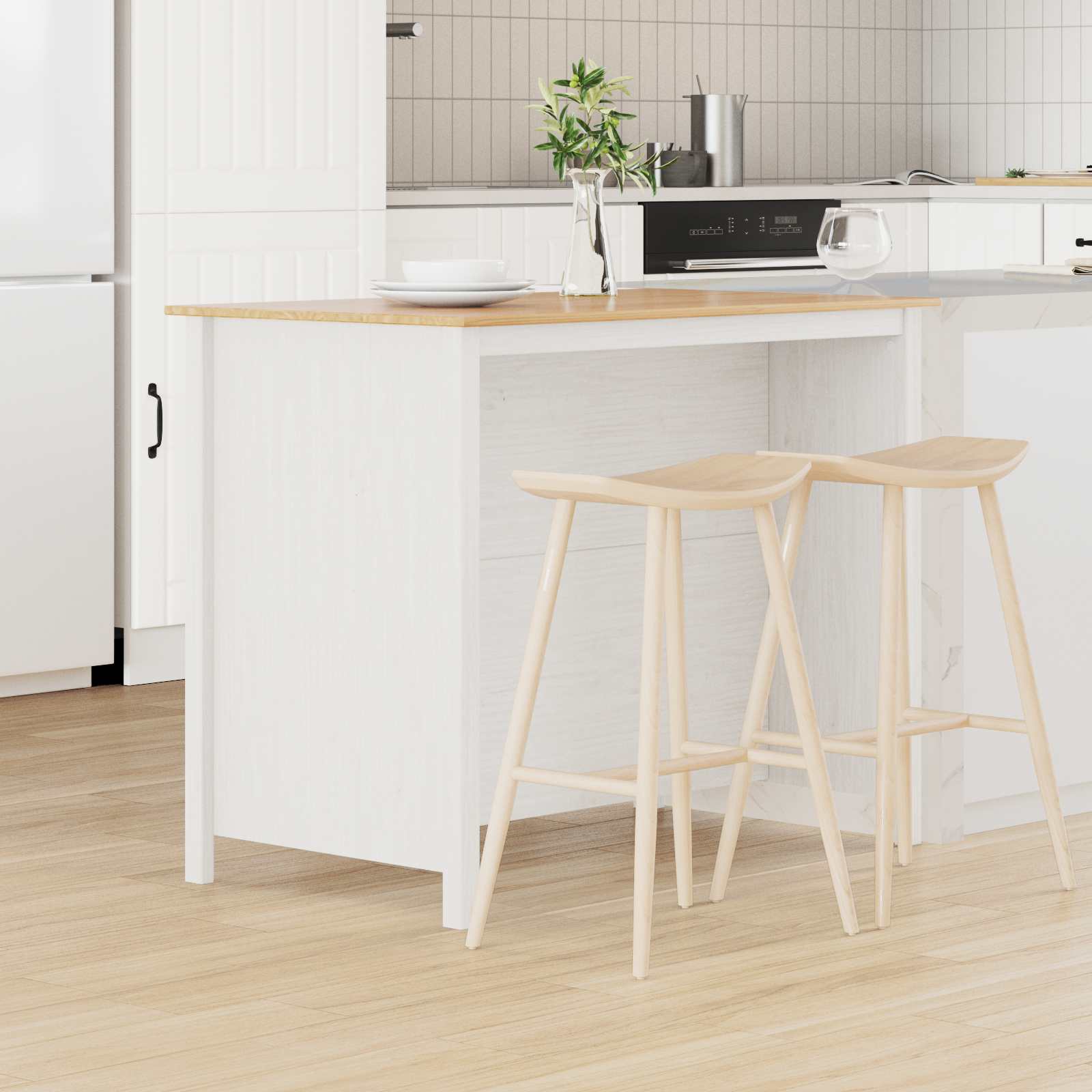 Islas de Cocina HILL 112 x 66 x 90 cm Pino macizo