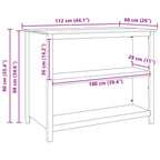 Islas de Cocina HILL 112 x 66 x 90 cm Pino macizo