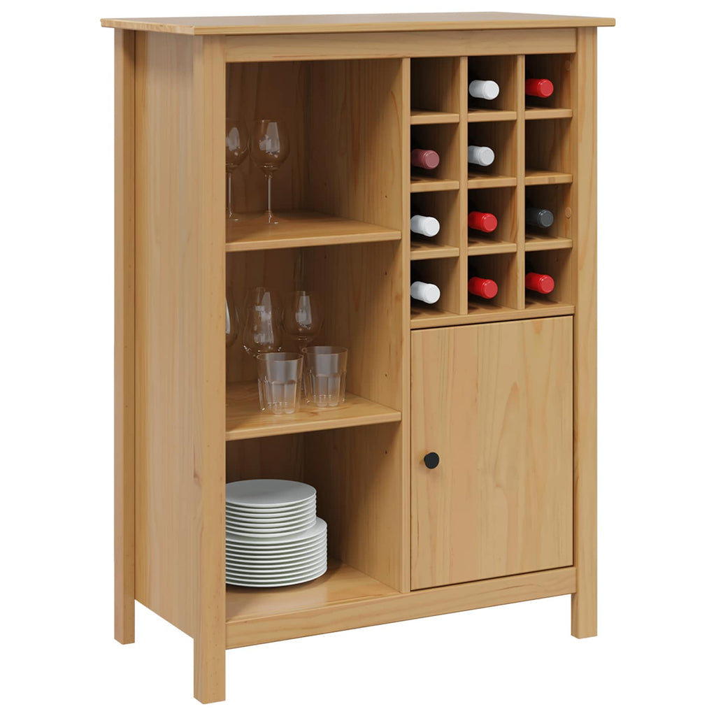 Armario para Vinos HILL Marrón miel 79.5 x 40 x 107.5 cm