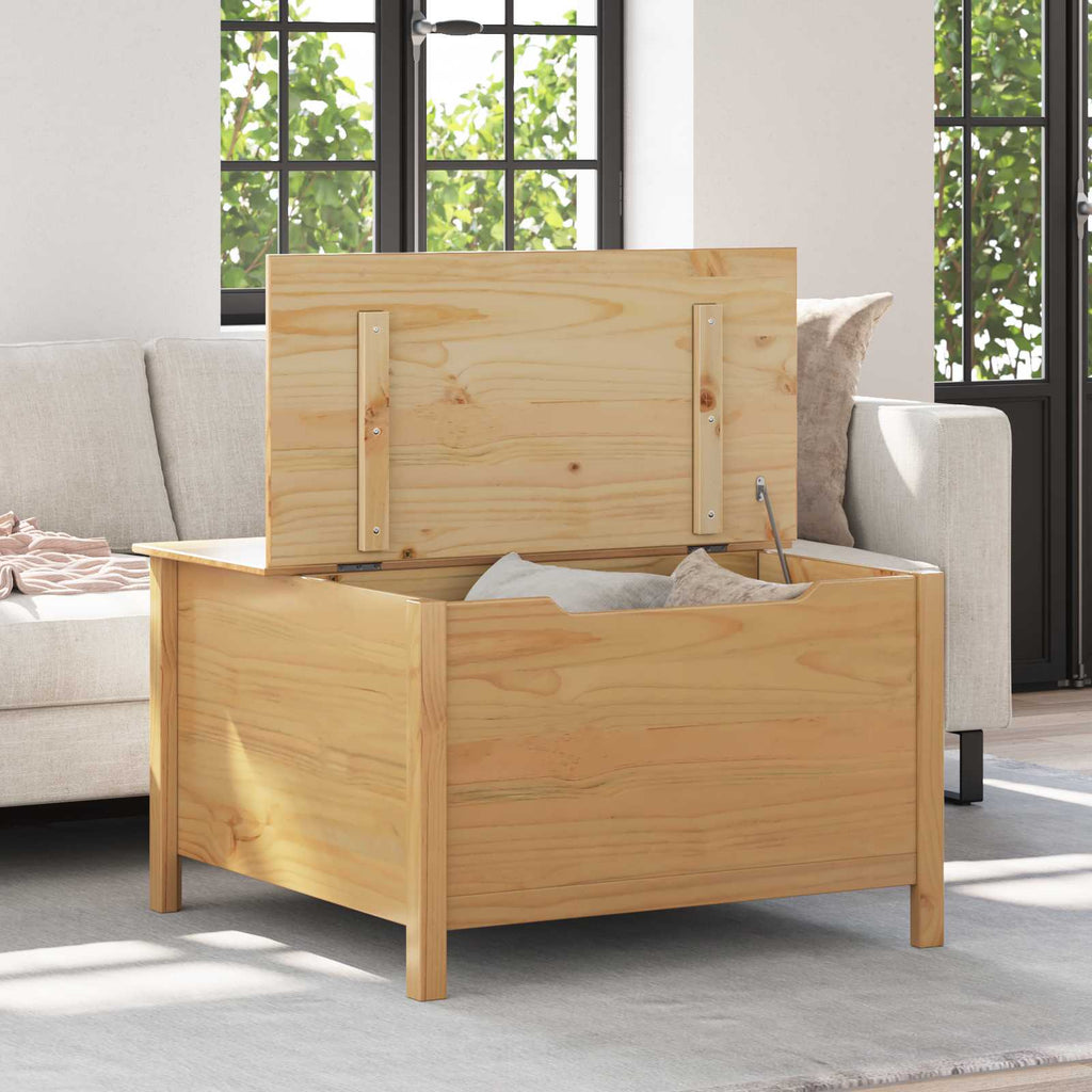 Mesa de Café con cajón HILL Marrón miel 79.5 x 79.5 x 49 cm
