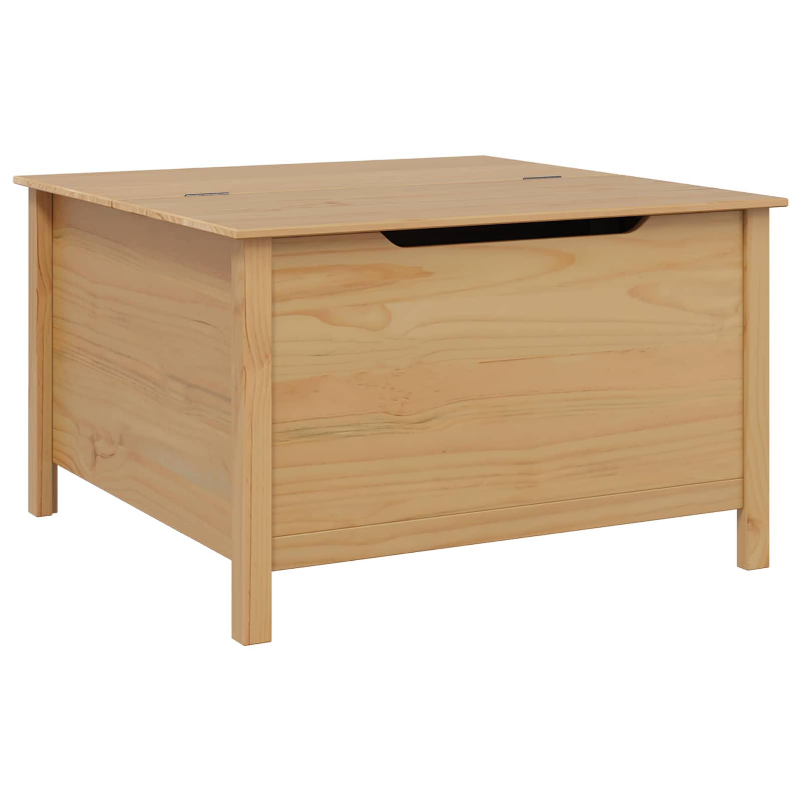 Mesa de Café con cajón HILL Marrón miel 79.5 x 79.5 x 49 cm