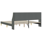 Estructura de cama Gris oscuro 180 x 200 cm Terciopelo