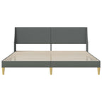 Estructura de cama Gris oscuro 180 x 200 cm Terciopelo