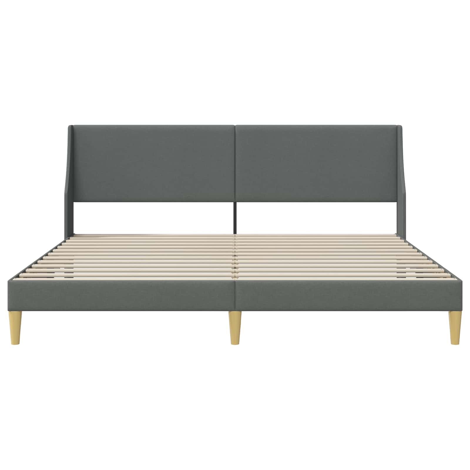 Estructura de cama Gris oscuro 180 x 200 cm Terciopelo
