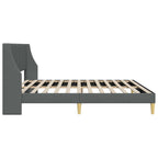 Estructura de cama Gris oscuro 180 x 200 cm Terciopelo