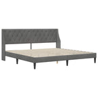 Estructura de cama Gris oscuro 180 x 200 cm Terciopelo