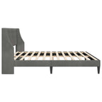 Estructura de cama Gris oscuro 180 x 200 cm Terciopelo