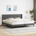 Estructura de cama Gris oscuro 180 x 200 cm Terciopelo