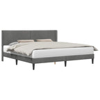Estructura de cama Gris oscuro 180 x 200 cm Terciopelo
