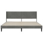 Estructura de cama Gris oscuro 180 x 200 cm Terciopelo