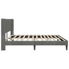 Estructura de cama Gris oscuro 180 x 200 cm Terciopelo