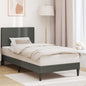 Estructura de cama Gris oscuro 180 x 200 cm Tela de Pana