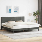 Estructura de cama Gris oscuro 180 x 200 cm Tela de Pana
