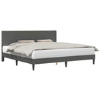 Estructura de cama Gris oscuro 180 x 200 cm Tela de Pana