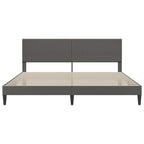 Estructura de cama Gris oscuro 180 x 200 cm Tela de Pana