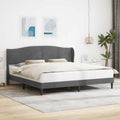 Estructura de cama Gris oscuro 180 x 200 cm Terciopelo