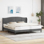Estructura de cama Gris oscuro 180 x 200 cm Terciopelo