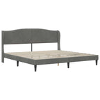 Estructura de cama Gris oscuro 180 x 200 cm Terciopelo