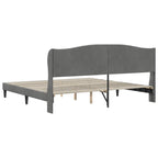 Estructura de cama Gris oscuro 180 x 200 cm Terciopelo