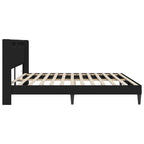Estructura de cama Negro 180 x 200 cm Cuero sintético