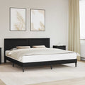 Estructura de cama Negro 180 x 200 cm Cuero sintético