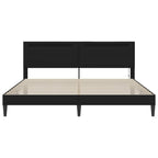 Estructura de cama Negro 180 x 200 cm Cuero sintético