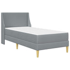 Estructura de cama con colchón Gris Claro 80x 200 cm Poliéster