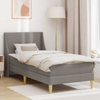 Estructura de cama con colchón Taupé 80x 200 cm Poliéster