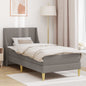 Estrutura de cama com colchão Taupe 80x200 cm Poliéster