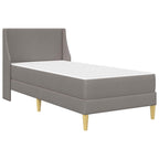 Estructura de cama con colchón Taupé 80x 200 cm Poliéster