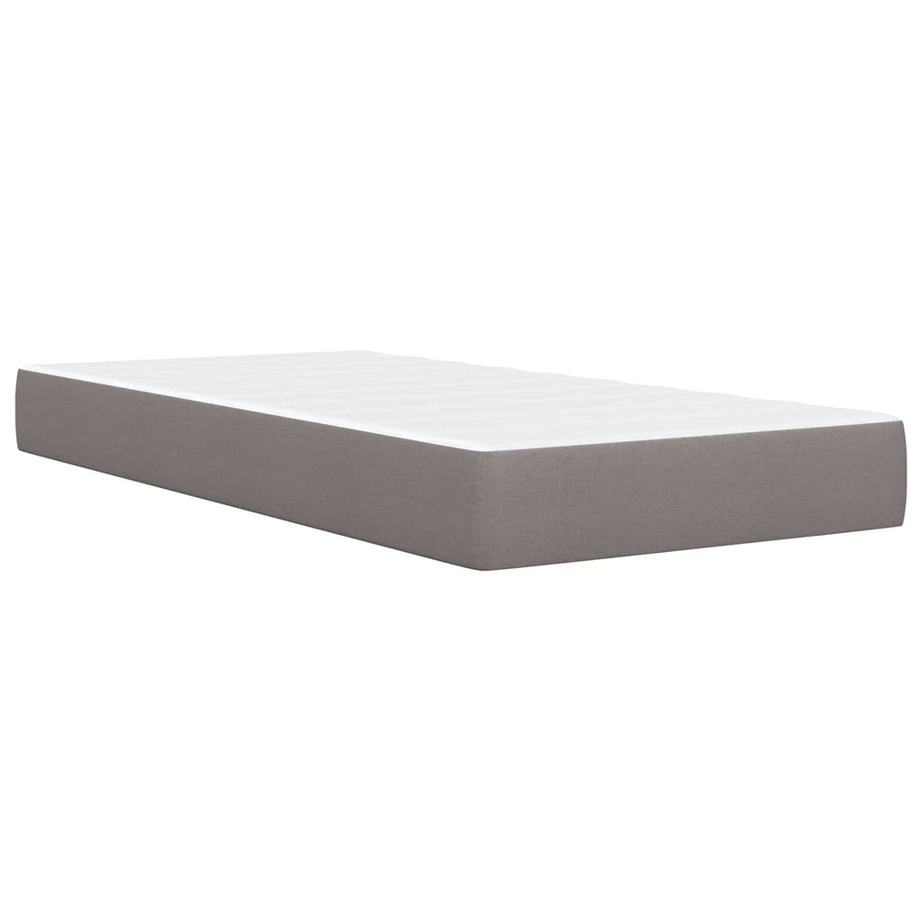 Estructura de cama con colchón Taupé 80x 200 cm Poliéster