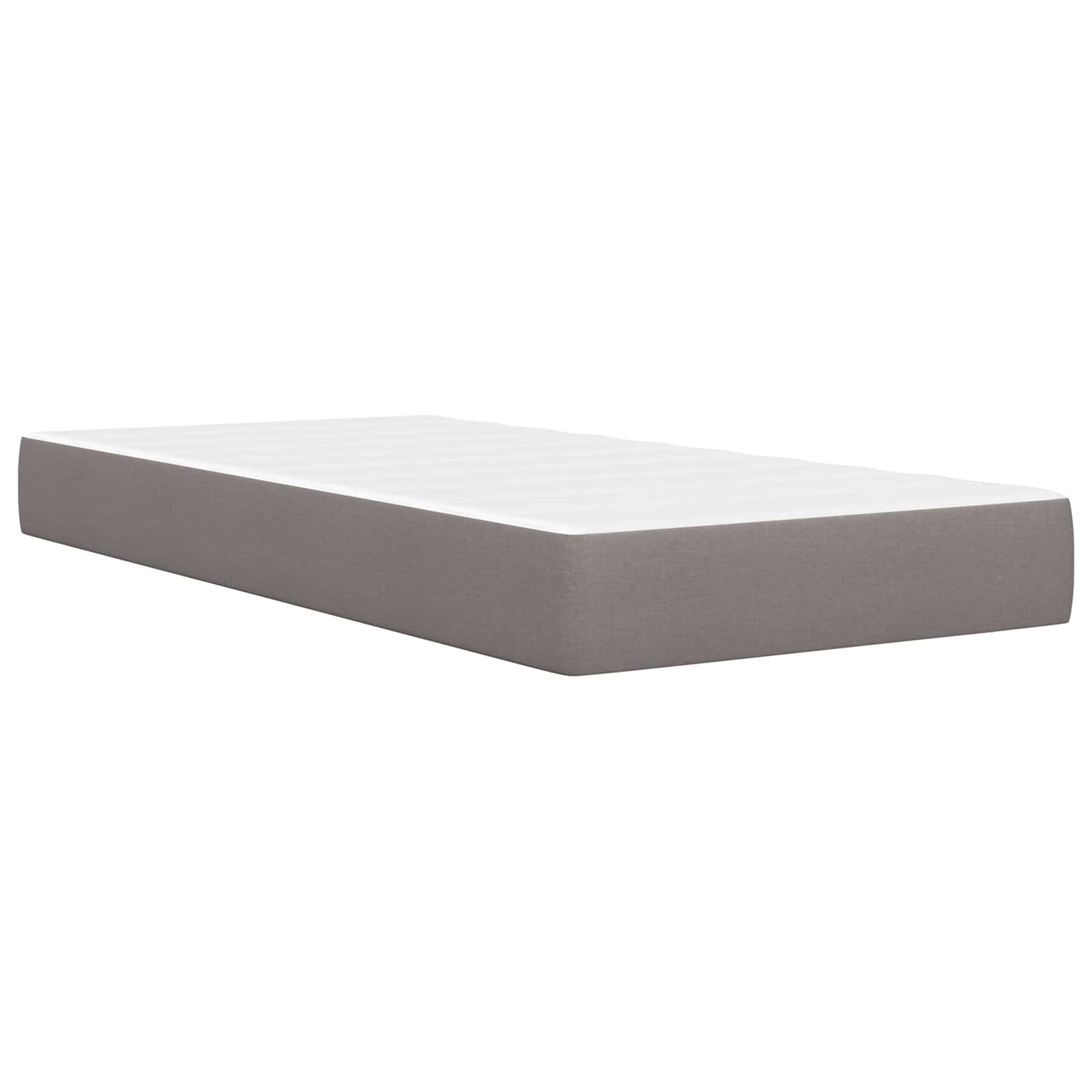 Estructura de cama con colchón Taupé 80x 200 cm Poliéster