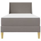 Estructura de cama con colchón Taupé 80x 200 cm Poliéster