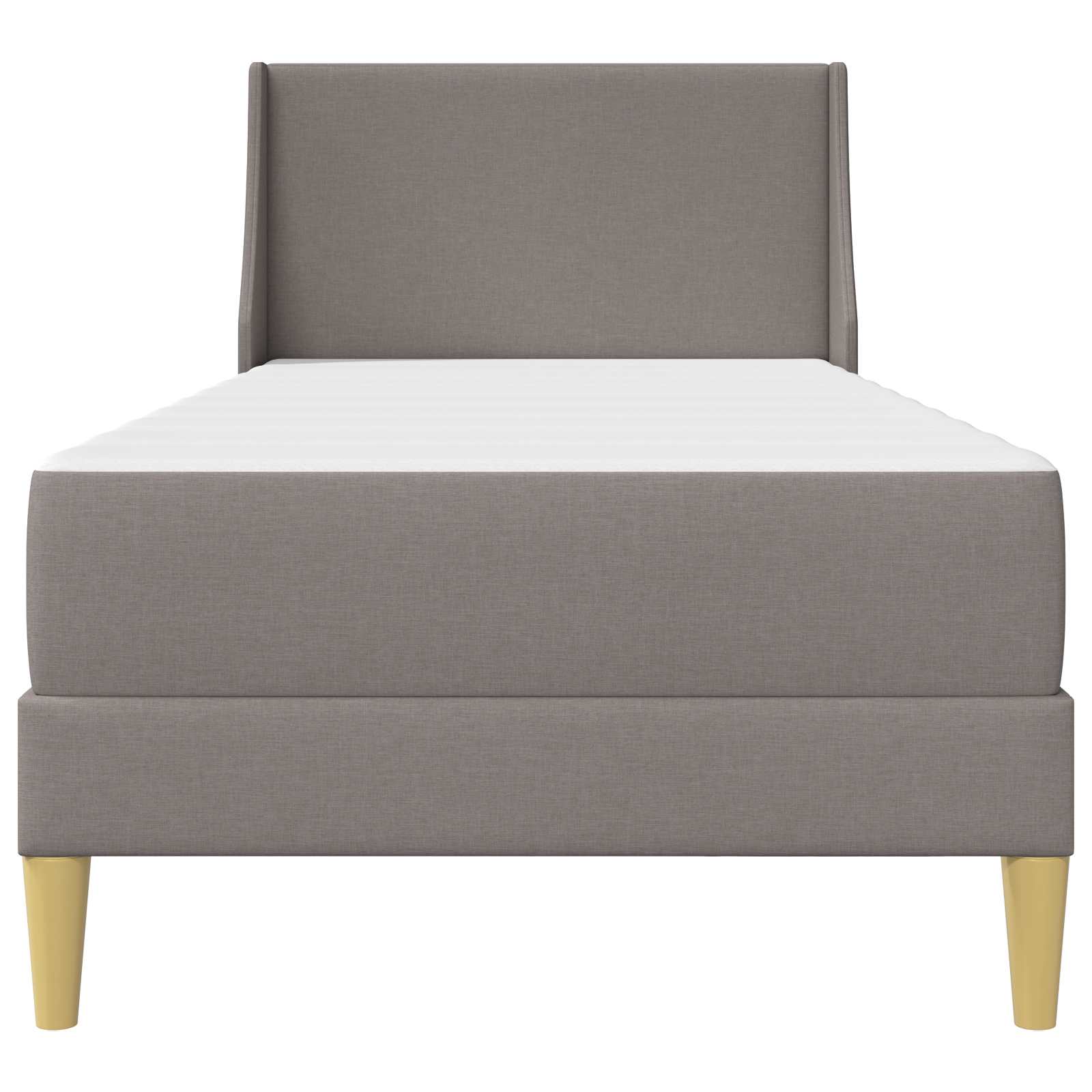 Estructura de cama con colchón Taupé 80x 200 cm Poliéster