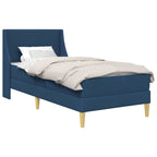 Estructura de cama con colchón Azul 80x 200 cm Poliéster
