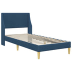 Estructura de cama con colchón Azul 80x 200 cm Poliéster