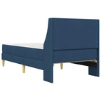Estructura de cama con colchón Azul 80x 200 cm Poliéster